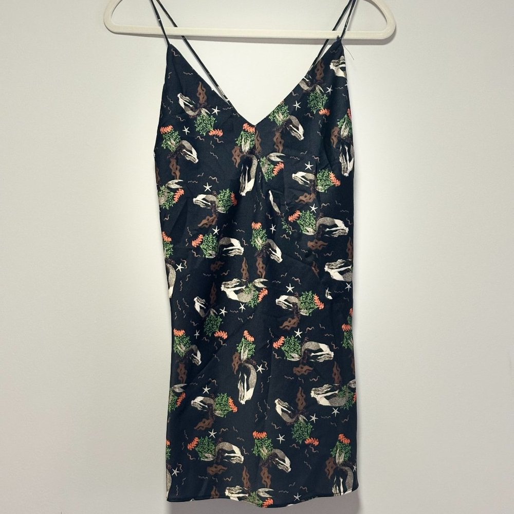 ZARA Mermaid Print Mini Dress